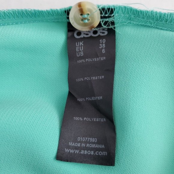 Asos High Rise Soft Tailored Bermuda Shorts, US 6 - Picture 7 of 8